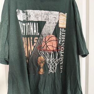 Green Basketball Graphic T-Shirt